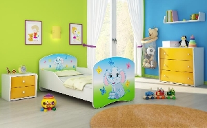 MyKids Patut Tineret I Blue Elephant - 140x70