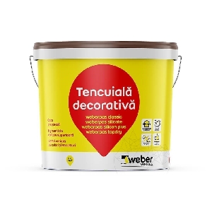 Tencuiala decorativa ultra-permeabila Weber.Pas 25 kg Topdry Grupa D