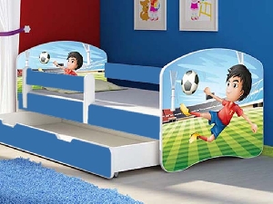 Patut Tineret MyKids Football cu Sertar si Saltea 160x80 00009308