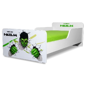 Pat pentru Baieti 2-8 ani Start Hulk, varianta fara saltea- PC-P-STR-HLK-70