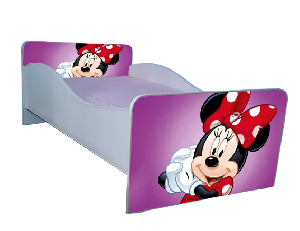 Pat fetite Minnie 2-8 ani cu saltea inclusa 140x70, fara sertar - PTV2222