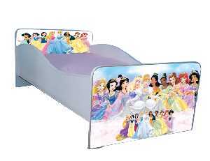 Patut fete Printesele Disney 140x70 cu sertar si saltea incluse PTV2182