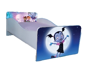 Patut imprimat cu Vampirina si saltea inclusa 160x80 fara sertar PTV2149