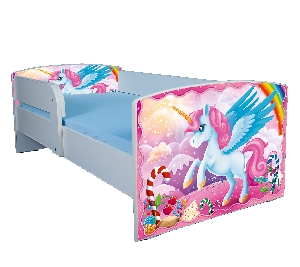 Patut Little Poney cu protectie laterala si saltea inclusa 140x70 fara sertar PTV1900