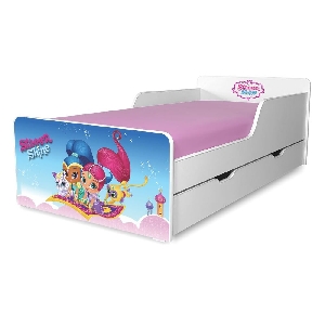 Pat copii Shimmer & Shine 2-12 ani cu sertar - PC-P-SRT-SHI-80