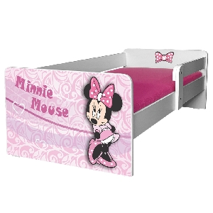 Patut Fetite 2-8 ani Minnie P1 Cu Protectie Detasabila, fara saltea- Pc-p-srt-min-p1-70