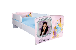 Pat patut personalizat printesele disney - 180x80 cm, fara sertar ptv3210