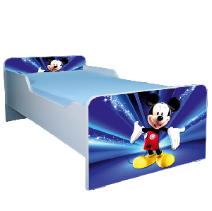 Pat baieti Mickey 130x60 cm fara sertar ptv3337