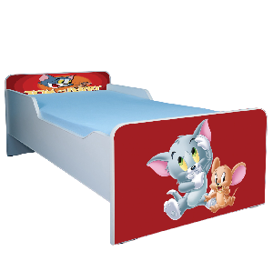 Patut baieti Tom si Jerry 130x60 cm fara sertar ptv3328