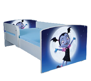 Pat Vampirina pentru fete 2-6 ani 130x60 cm cu sertar ptv3396