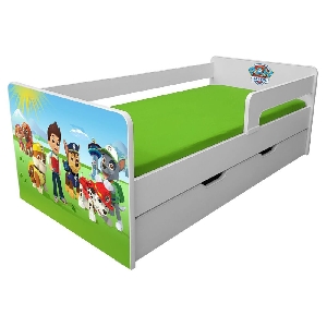 Pat Copii 2-12 Ani Paw Patrol P1L Cu Sertar Pc-p-paw-p1l-srt-80