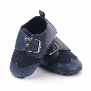 Pantofi eleganti bleumarine cu catarama MBd2425-1-p9.9-12 luni (Marimea 20 incaltaminte)