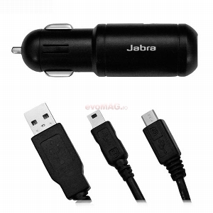 Jabra - Set incarcatoare microUSB, miniUSB si auto CHK