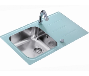 Chiuveta inox Teka Glass sink combi 50 B