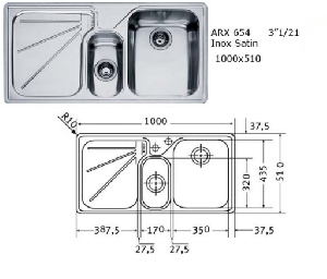 Chiuveta incorporabila Franke DESIGN PLUS ARX 654