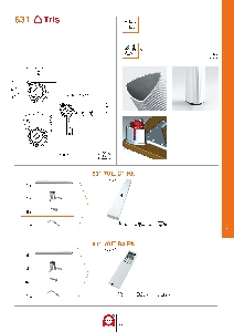 Set 4 Picioare aluminiu TRIS