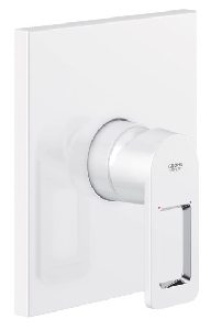 Baterie dus monocomanda-culoare alb - Quadra Grohe