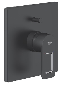 Baterie cada/dus monocomanda-culoare negru-Quadra Grohe