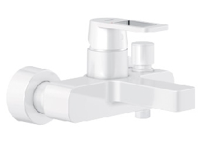 Baterie cada/dus monocomanda 1/2 Quadra-culoare alb - Grohe