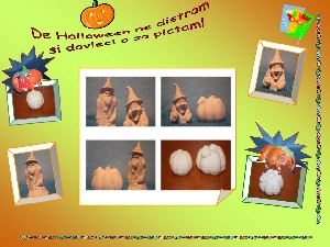 figurine de colorat/de pictat din ipsos - Halloween