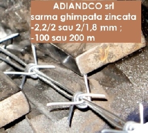 sarma ghimpata zincata 2,2mm ; 100 m (10kg)  