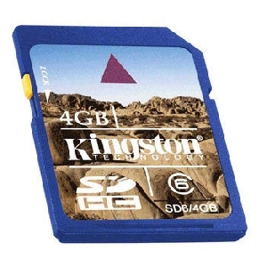 Card memorie Kingston SD 4GB HC Class 6