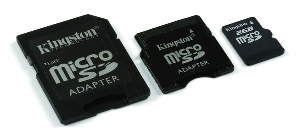 Card memorie Kingston MicroSD 2GB cu 2 adaptoare