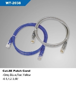 Patch cord UTP Cat. 5e 0.5 m.l. 