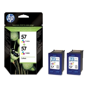 HP Cartus Cerneala HP 57 Color - pachet dublu