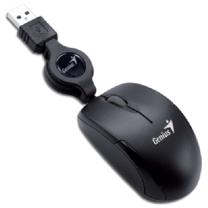 Mouse Genius Micro Traveler Notebook, USB, 1200dpi, Negru