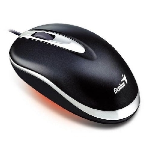 Mouse Genius Netscroll+ Mini Traveler, USB, 1600dpi, Negru