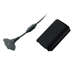 Microsoft Play & Charge Negru Kit pentru XBOX 360