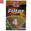 Filtre de cafea nr. 4 Alufix 100 buc