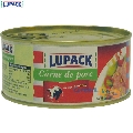 Carne de porc in suc propriu Lupack 300 gr