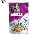 Hrana umeda pisici Whiskas Supreme cu sardine 85 gr