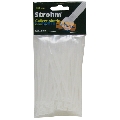 Coliere de plastic albe 100 x 2.5 mm Strohm 100 buc