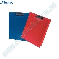 Clipboard dublu Flaro  A4  PVC buzunar