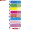 Index autoadeziv Kores  12 x 45 mm  8 culori/set  25 file/culoare