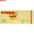 Notite autoadezive Kores  galben  50 x 40 mm  100 file  3 buc/set