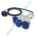 Adaptor cu cablu de la Scame 2P+E la 3x2P+E Scame IP44