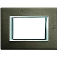 Placa ornament 3 module Brushed Bronze Bticino Axolute