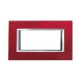 Placa ornament 4 module Red China Bticino Axolute