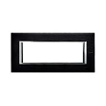 Placa ornament 6 module Brushed Antracit Bticino Axolute