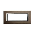 Placa ornament 6 module Brushed Bronze Bticino Axolute