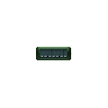 Placa ornament 7 module Verde metalizat Bticino Living L4807VT