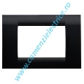 Placa ornament negru 2 module Gewiss Virna