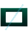 RAMA DECORATIVA GEWISS SYSTEM VIRNA, 2 MODULE, VERDE RACING