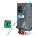 Priza Antiex 63A 2P+E 230V IP66 cu siguranta Scame