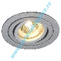 Plafoniera TRIA II downlight aluminium gri argintiu MR16