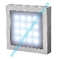 LED AITES 16 aluminiu satin alb LED